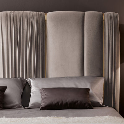 Luxury Italian upholstered Velvet Bed