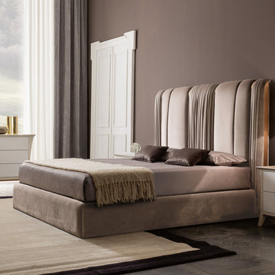Luxury Italian upholstered Velvet Bed