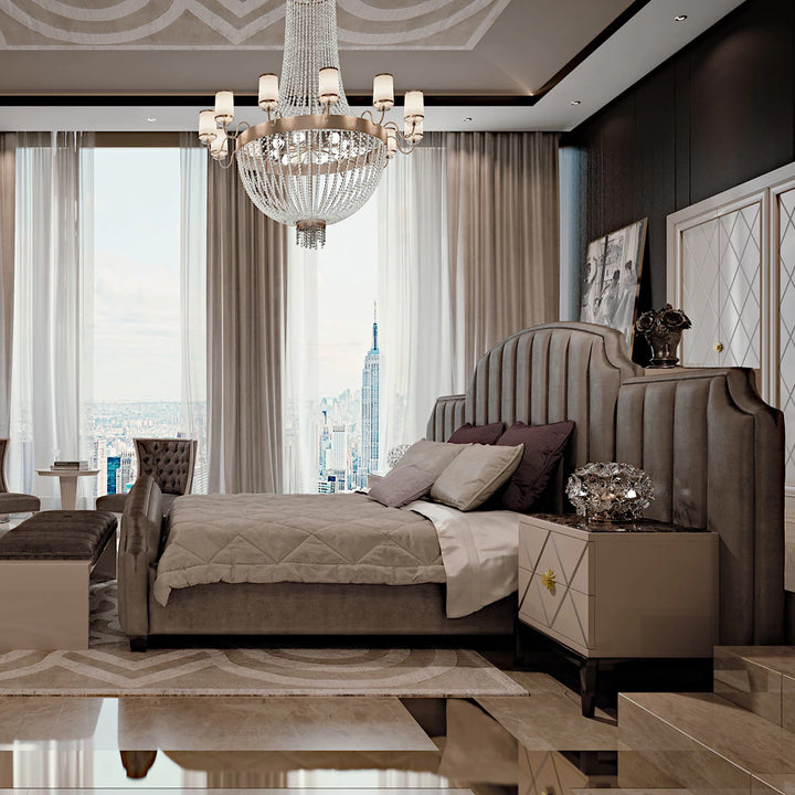 Luxury Royale art Deco style Bed Frame