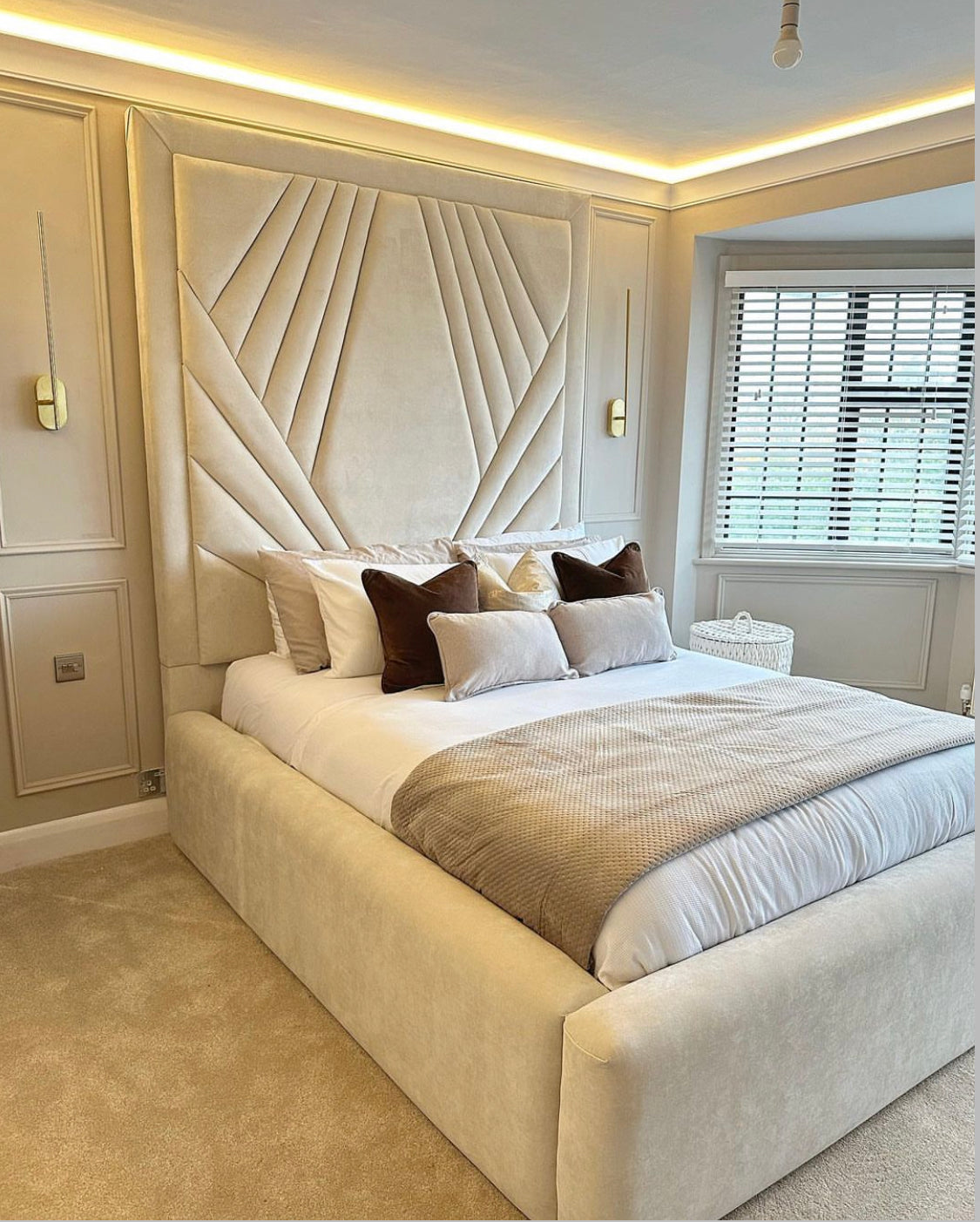 Modern style Lipton Bed frame